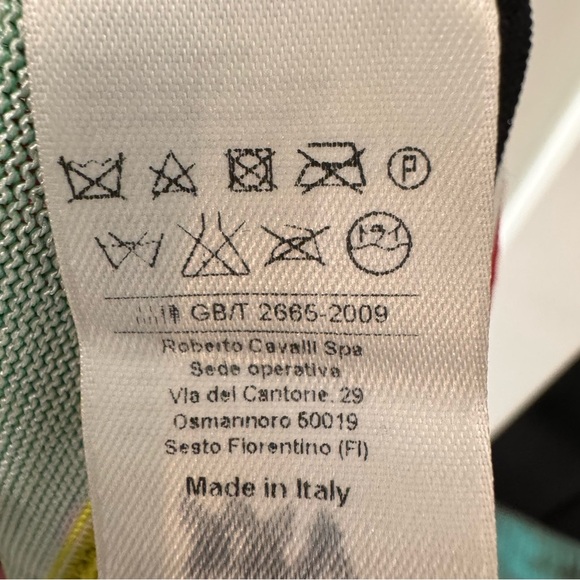 Roberto Cavalli Printed Scoop Neck Long Sleeve Mini Dress Size 44/ Size 8 - Picture 16 of 16